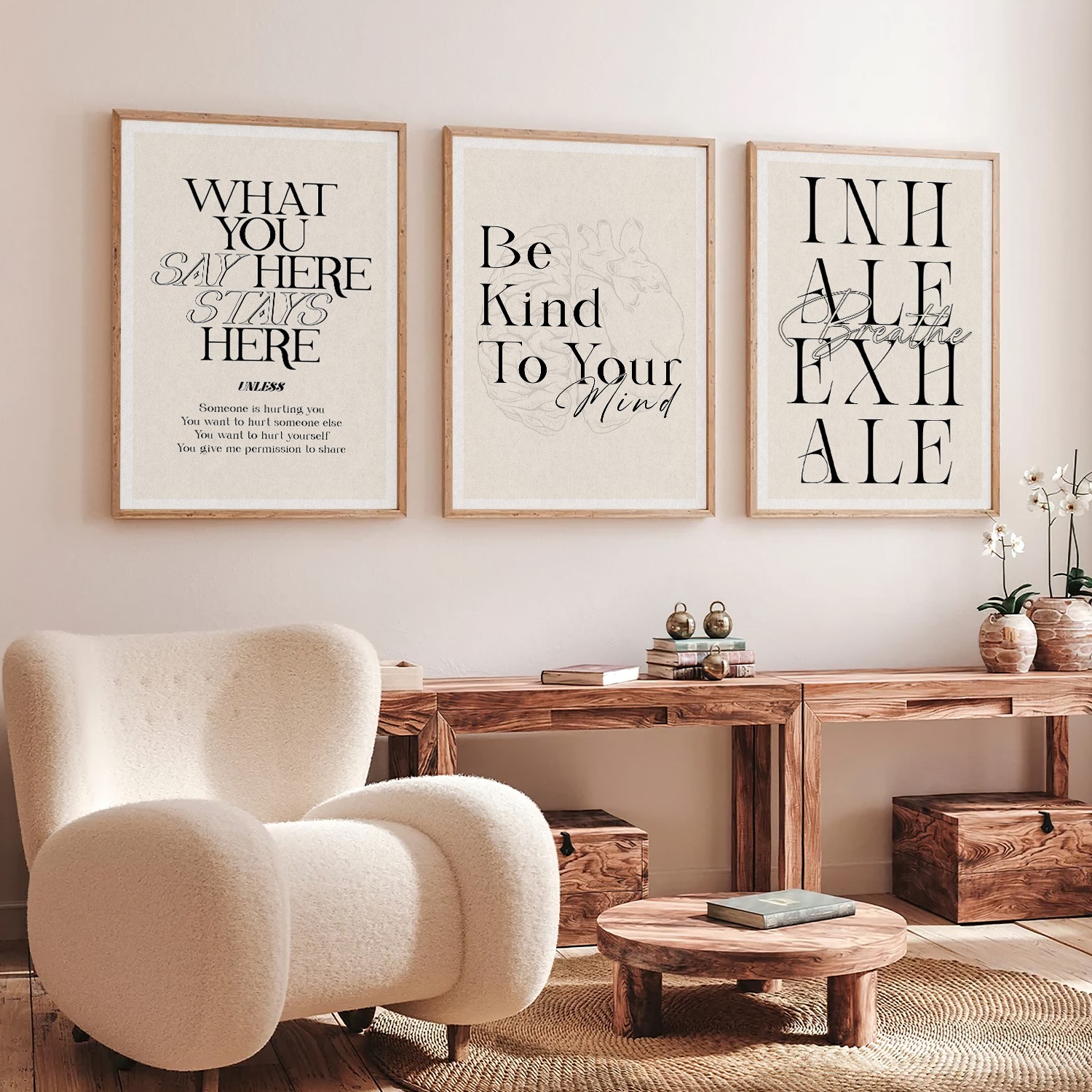 What You Say Here Confidentiality Typography Wall Art - Image 6