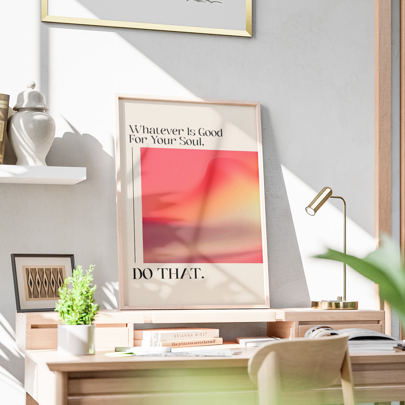 Whatever Is Good for Your Soul Mental Health Wall Art - Image 3