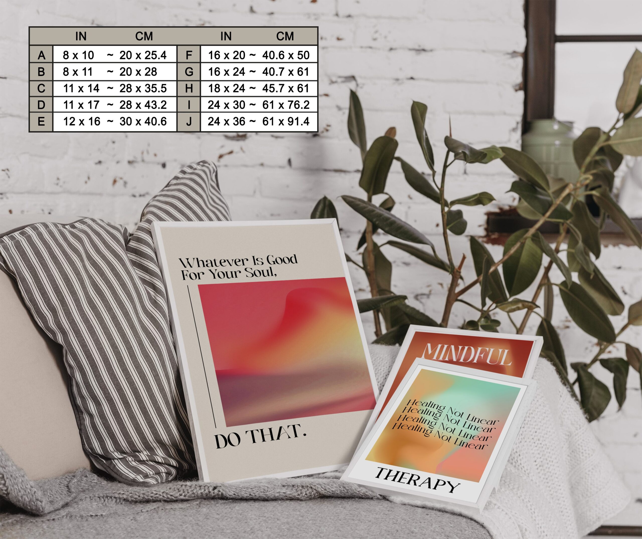 Whatever Is Good for Your Soul Mental Health Wall Art - Image 7