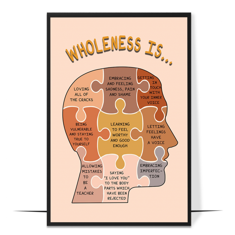 Wholeness is poster — A warm meditation on what wholeness really means, fram