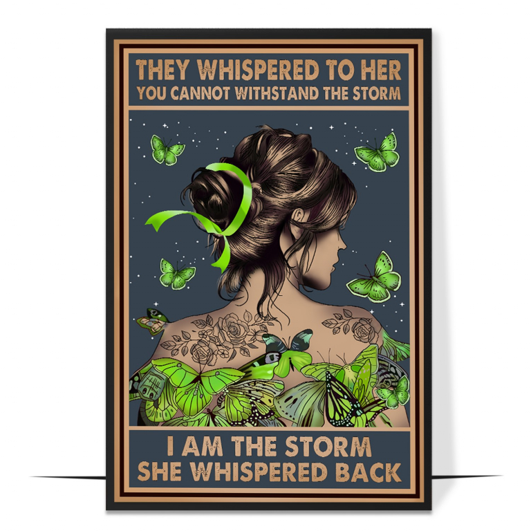 You Cannot Withstand the Storm hand-drawn vintage print — A bold, vintage type layout of the full warr