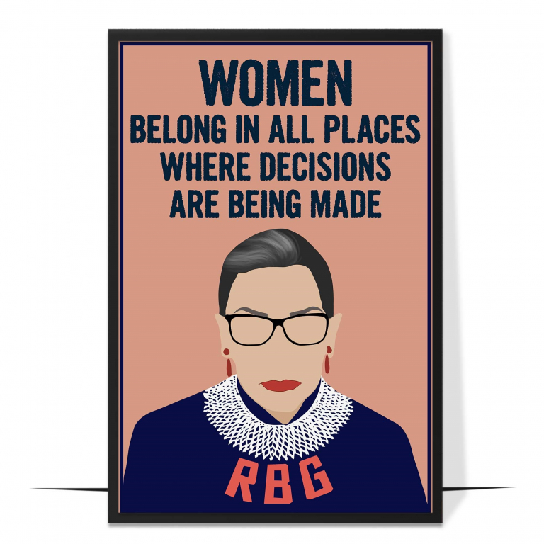 Women Belong in All Places Wall Art