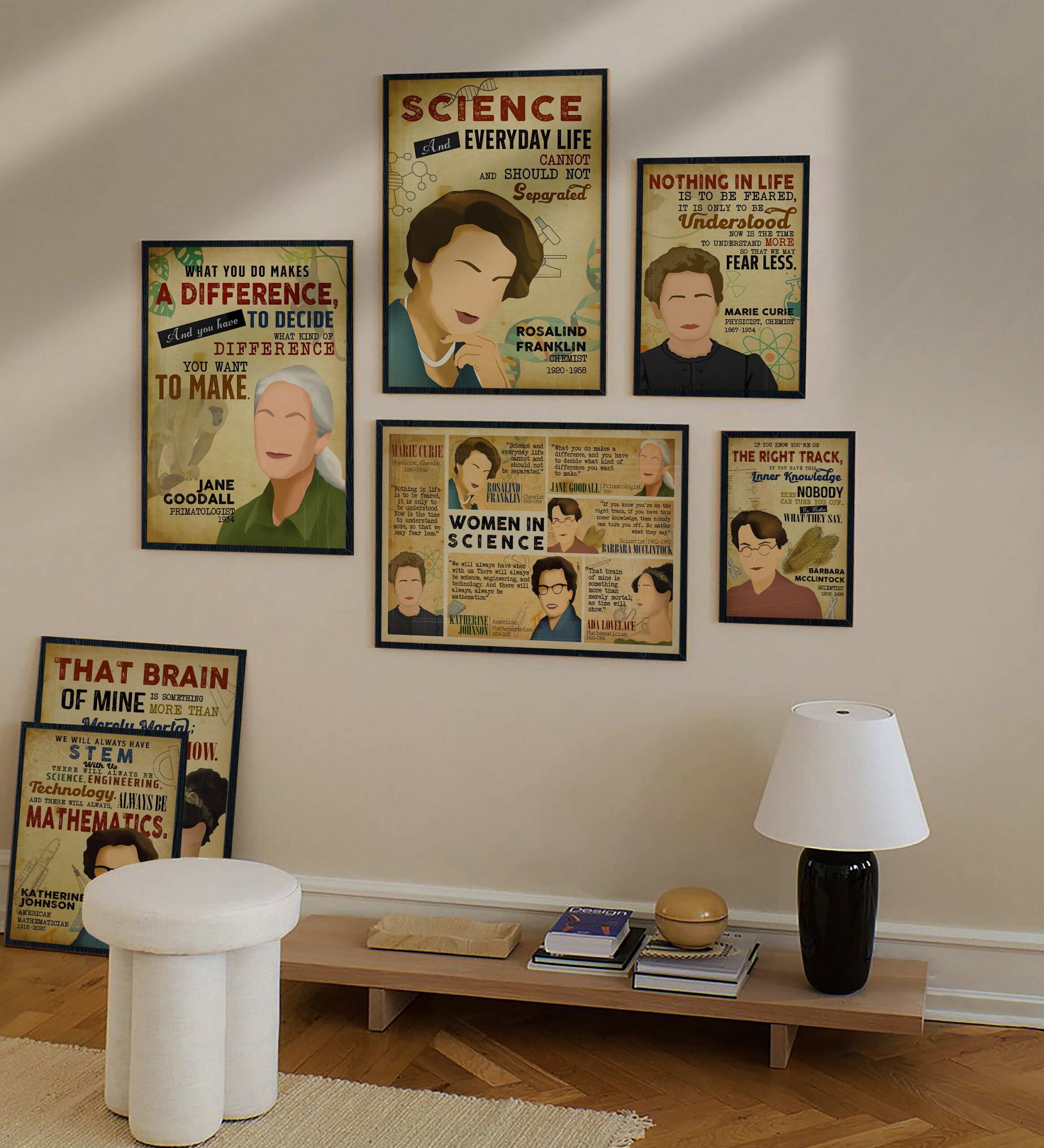 Women in Science Inspirational Quote Wall Art - Image 6