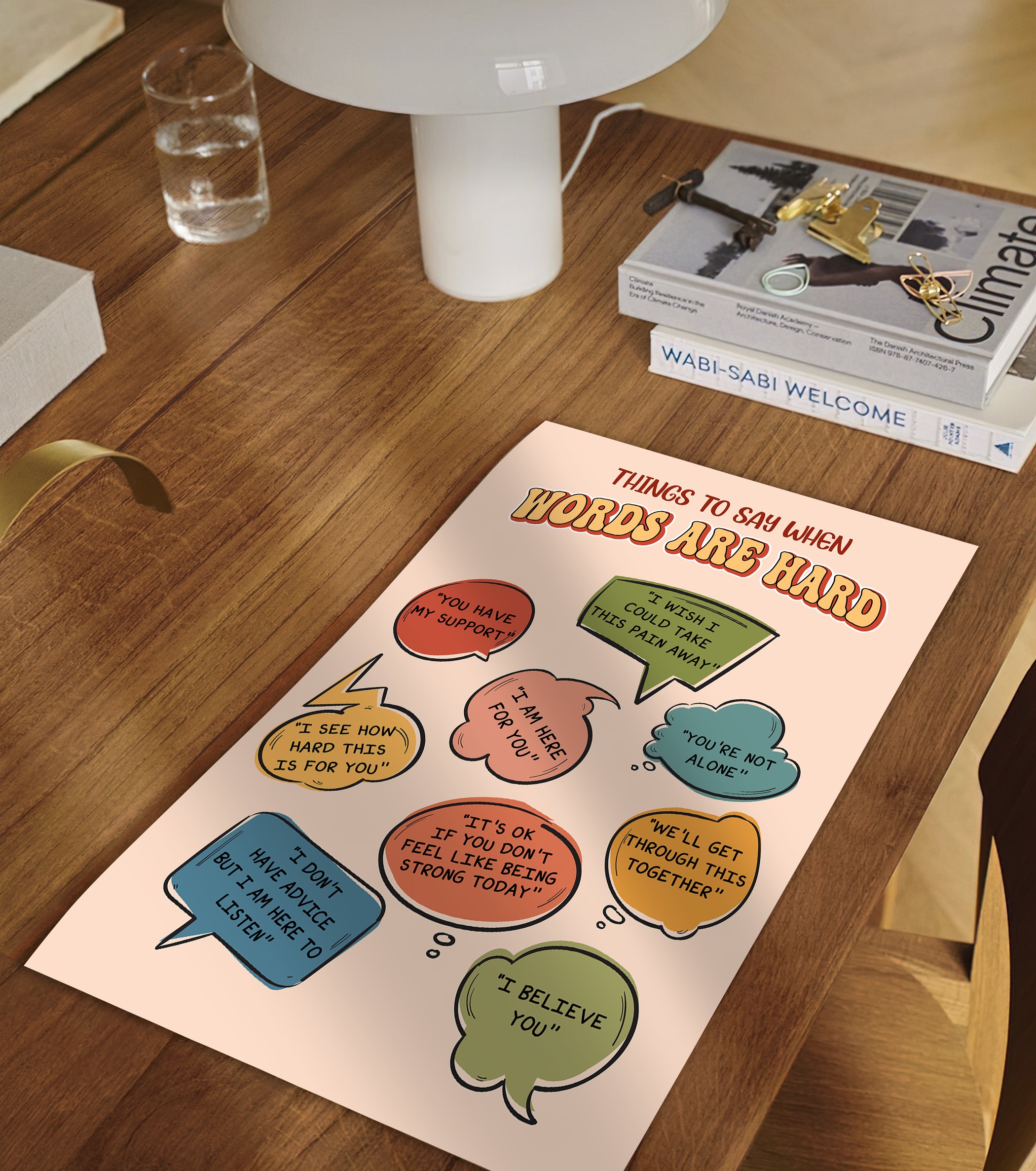 Words of Support Boho Mental Health Printable - Image 2