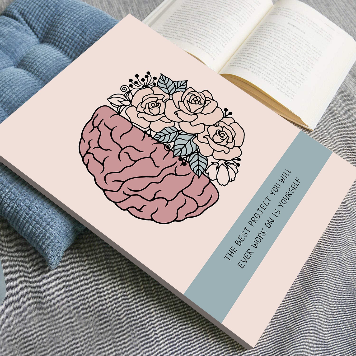 Work on Yourself Abstract Mental Health Wall Art - Image 5