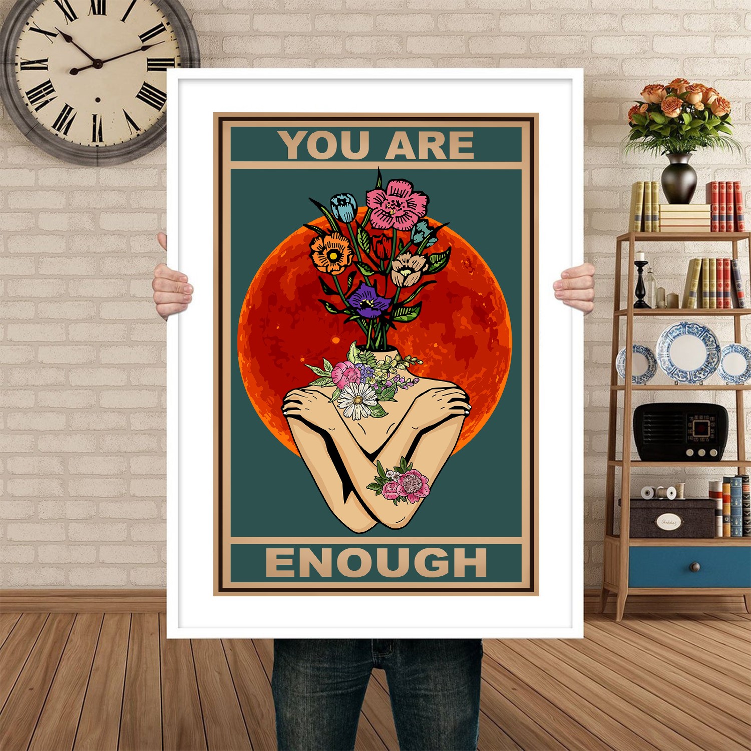 You Are Enough Vintage Mental Health Printable - Image 4