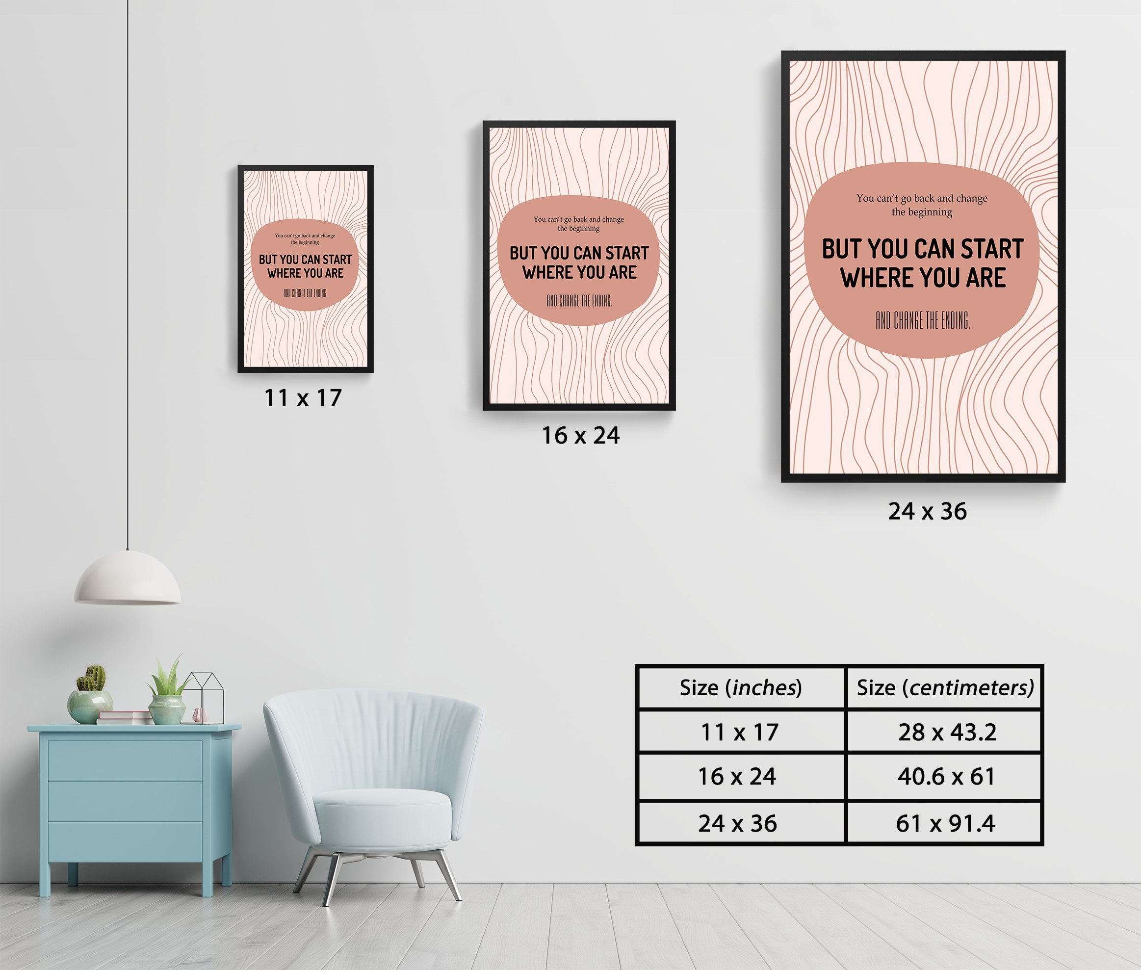 You Can Start Where You Are Growth Mindset Wall Art - Image 7