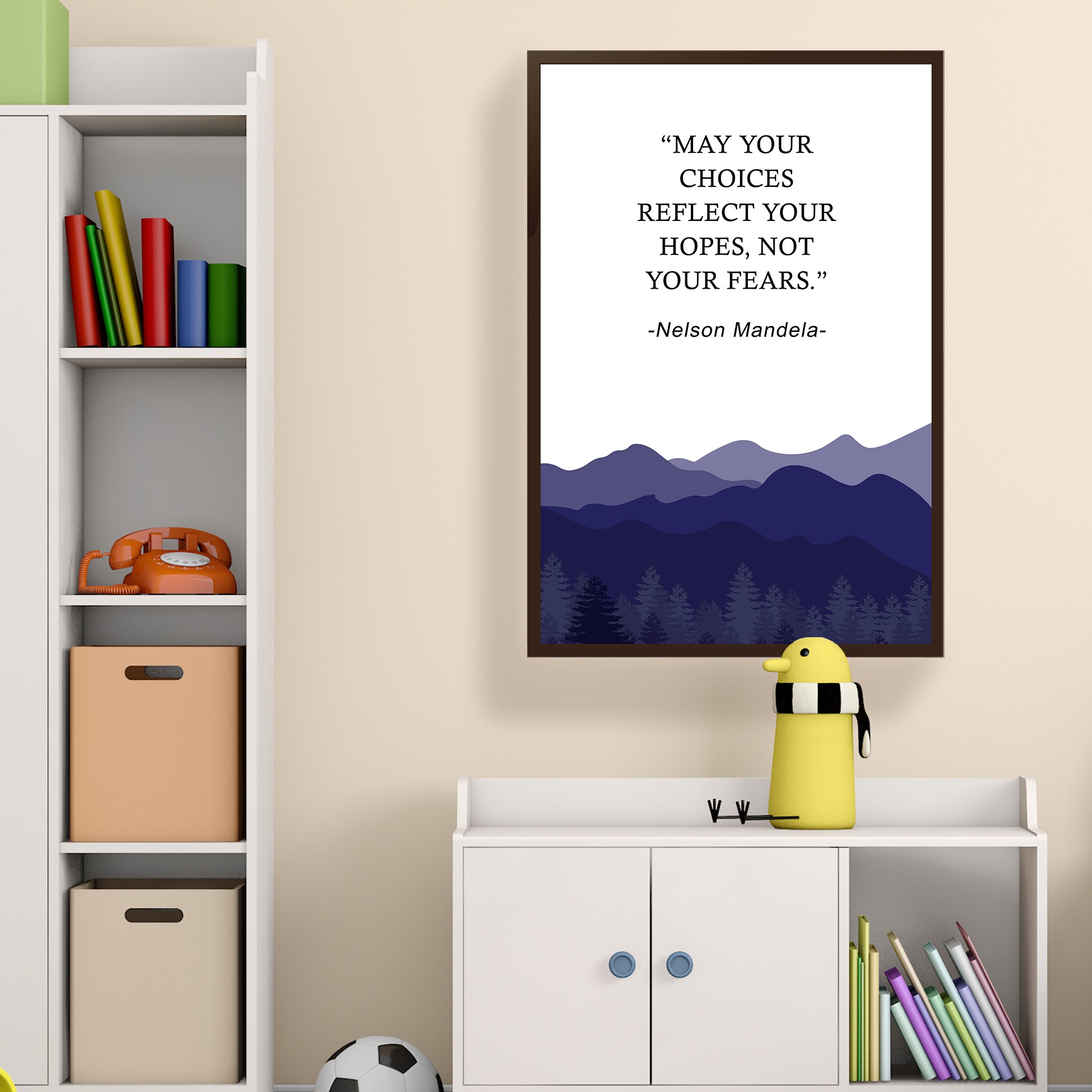 Your Hopes Not Your Fears Growth Mindset Wall Art - Image 3