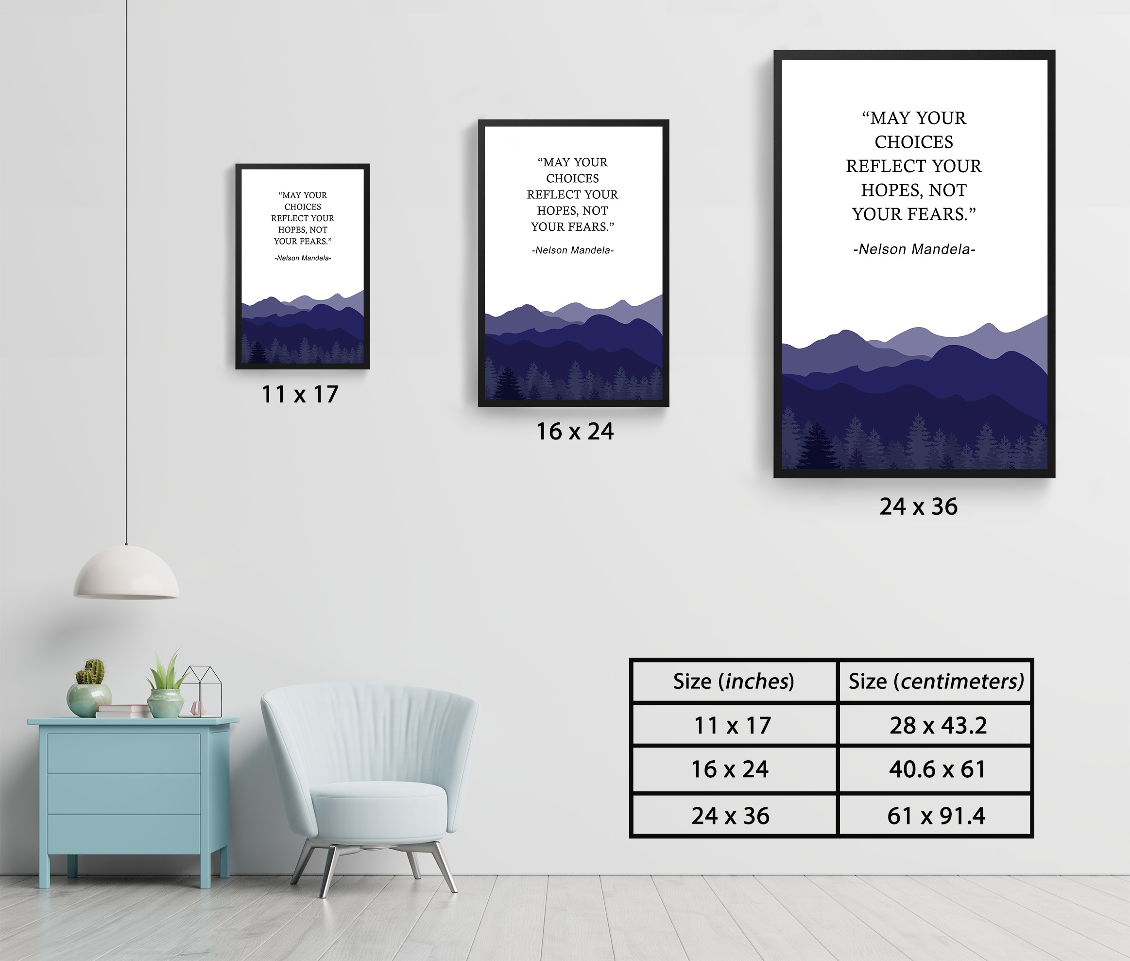 Your Hopes Not Your Fears Growth Mindset Wall Art - Image 7