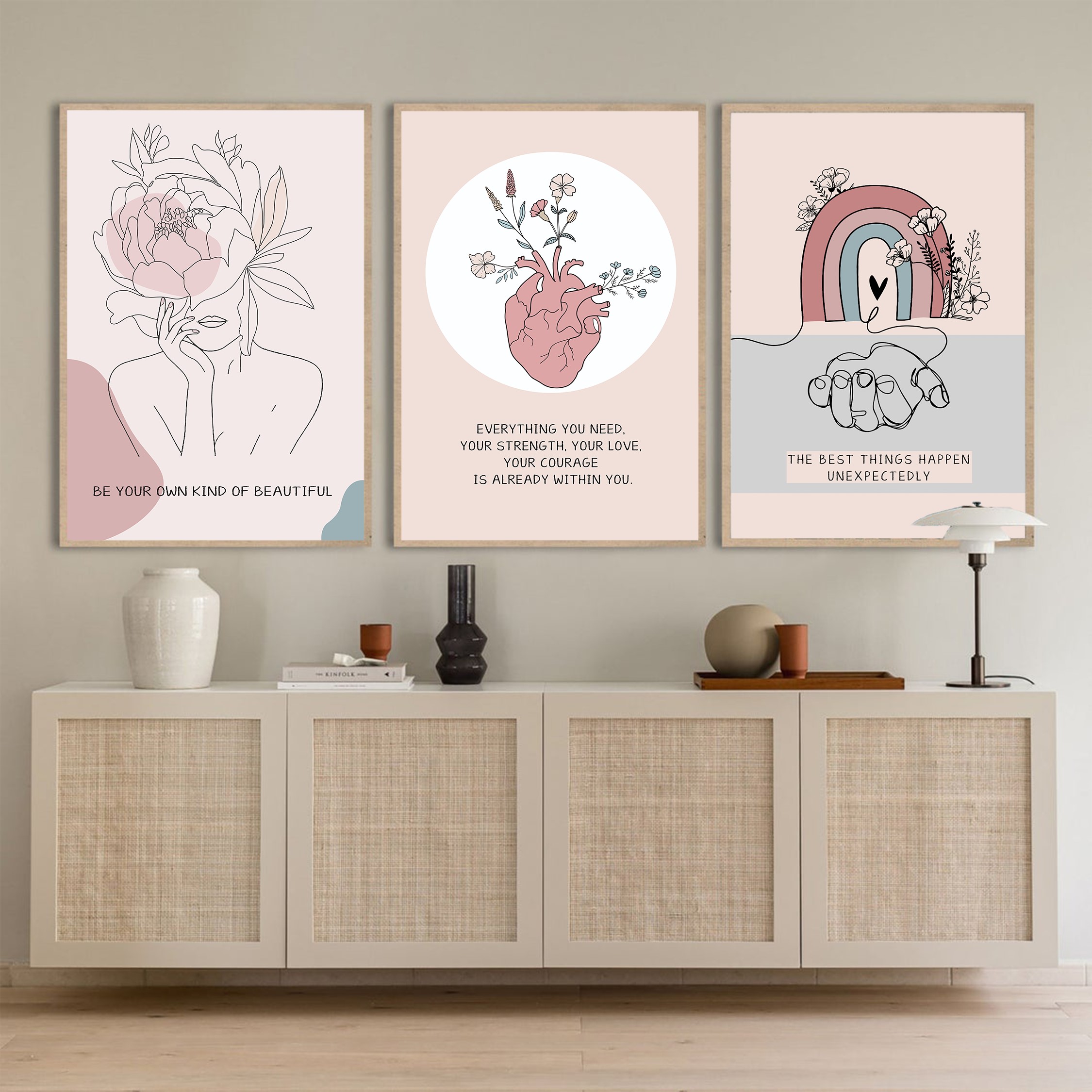 Your Strength Your Love Abstract Mental Health Wall Art - Image 6