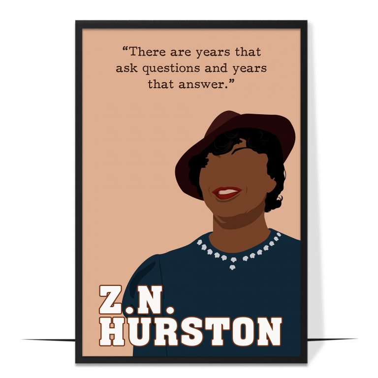 Zora Neale Hurston Hand-drawn Wall Art