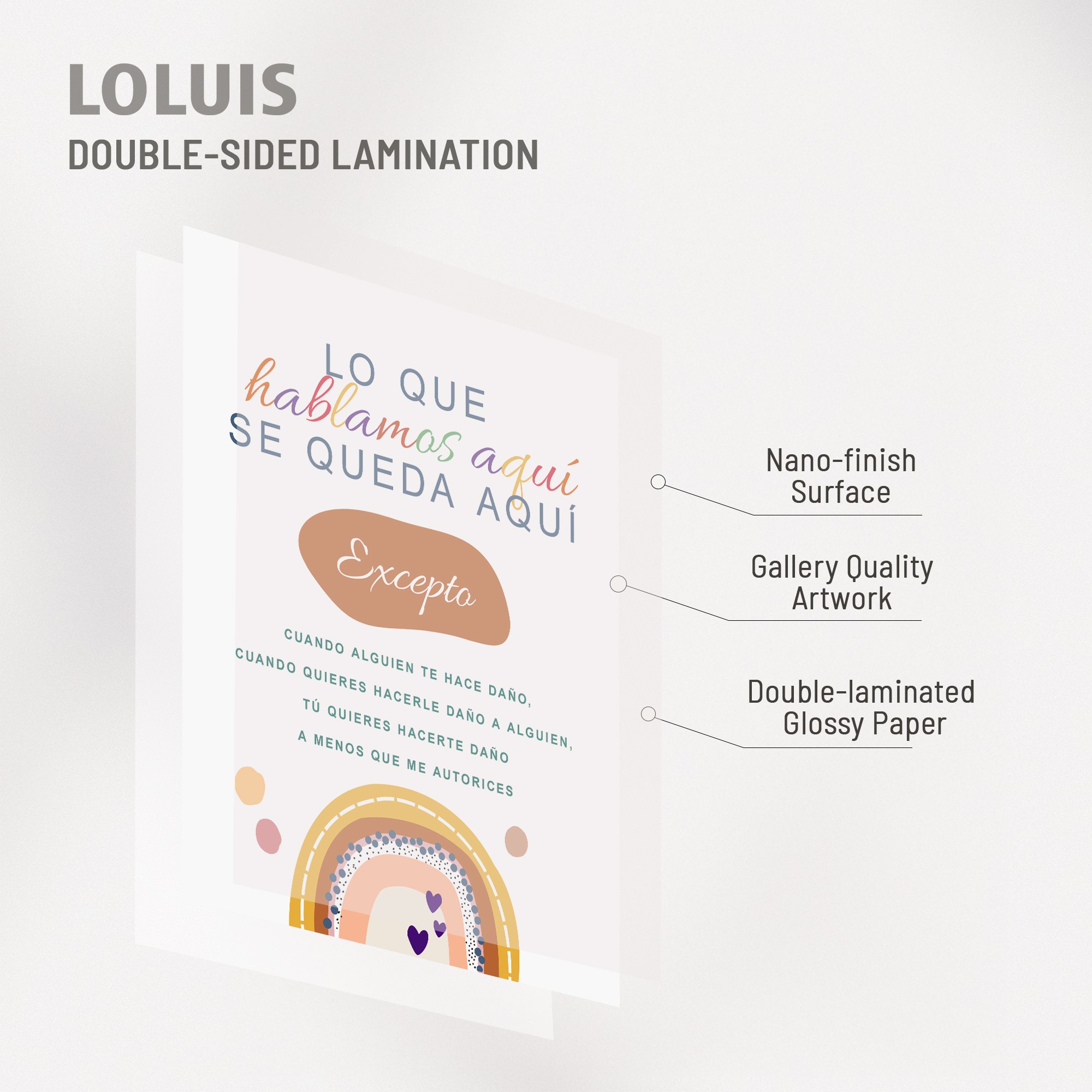 9Pcs Spanish Mental Health Therapy Unframed 8x10in Laminated Poster - Image 3