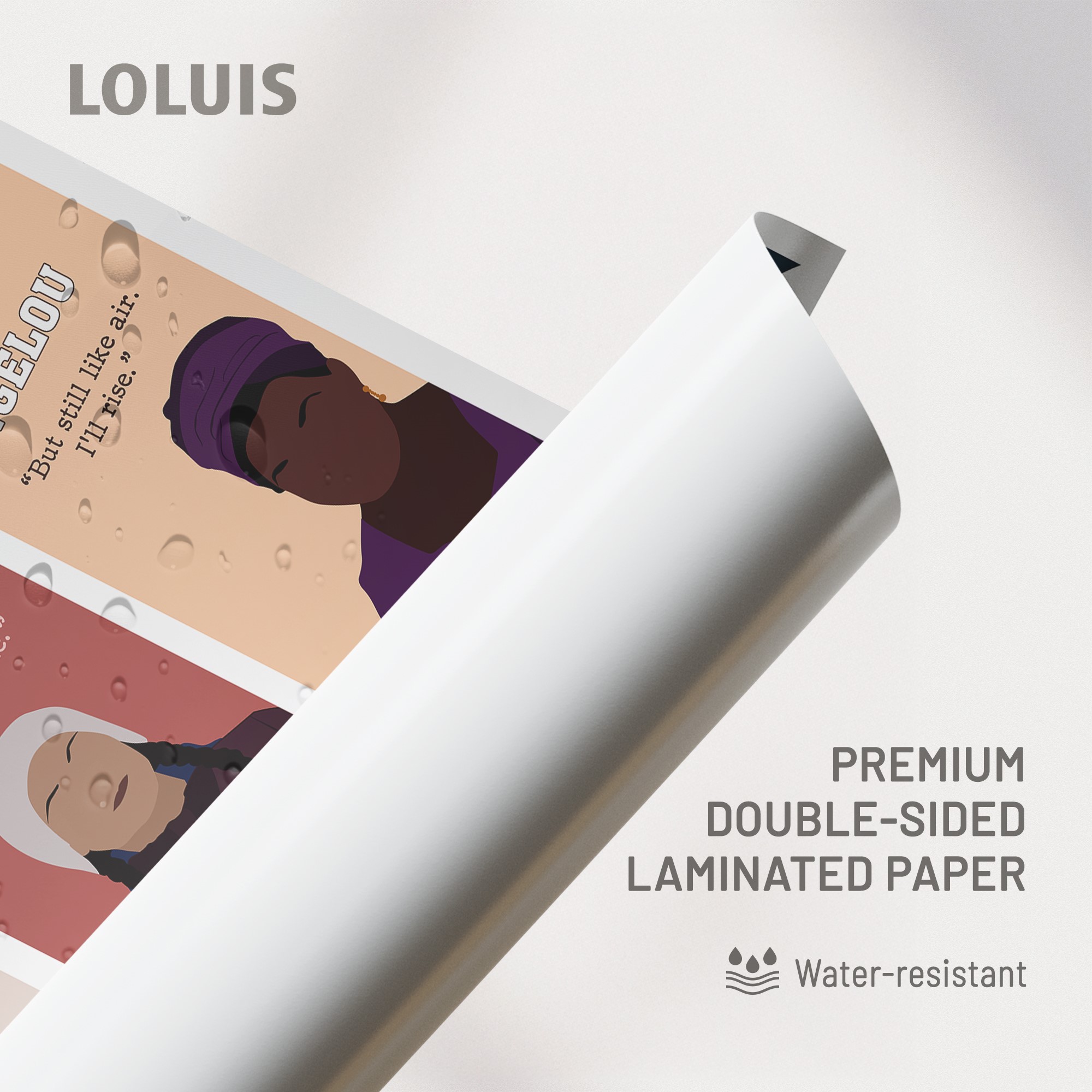 Empowered Women Inspirational Unframed 16x24in Laminated Hand-drawn Wall Art - Image 5