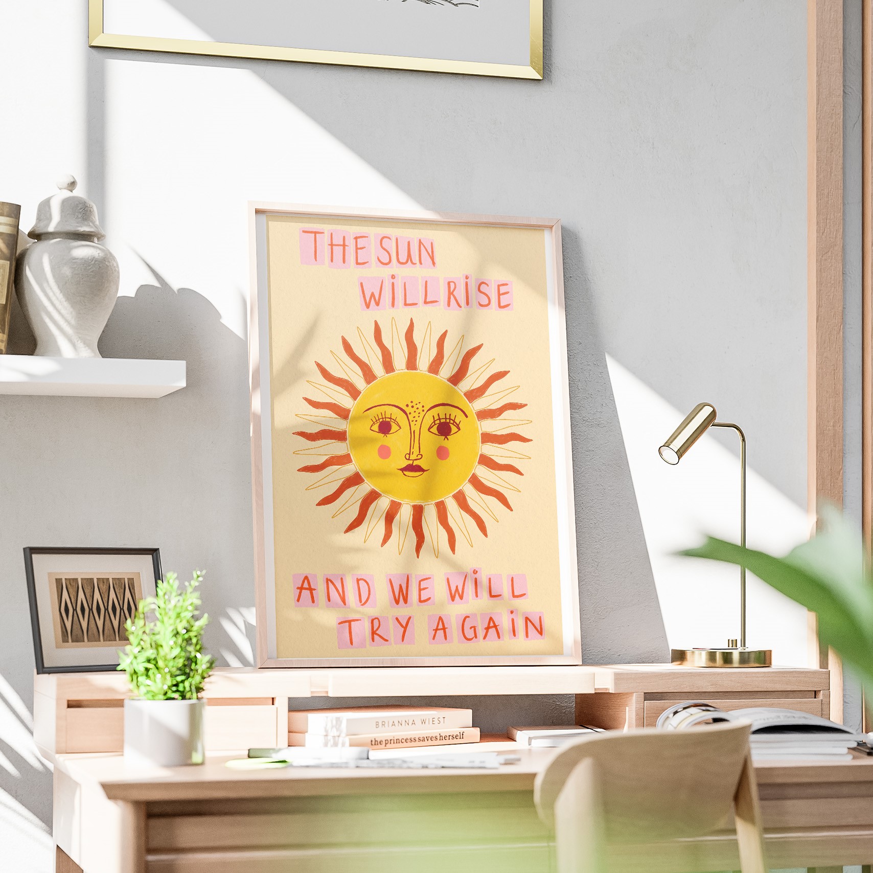 The Sun Will Rise Mental Health Unframed 16x24in Laminated Wall Art - Image 8