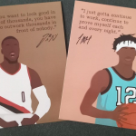 basketball superstar art for home decoration