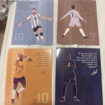 soccer poster messi ronaldo neymar mbappe