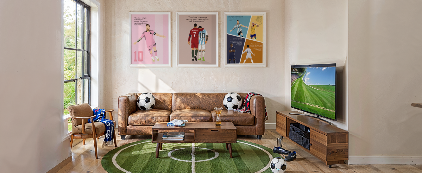 soccer poster messi ronaldo neymar mbappe